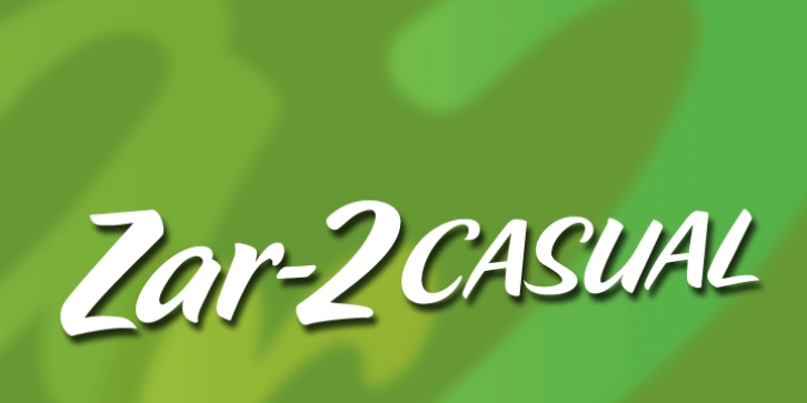 Zar2 Casual font preview