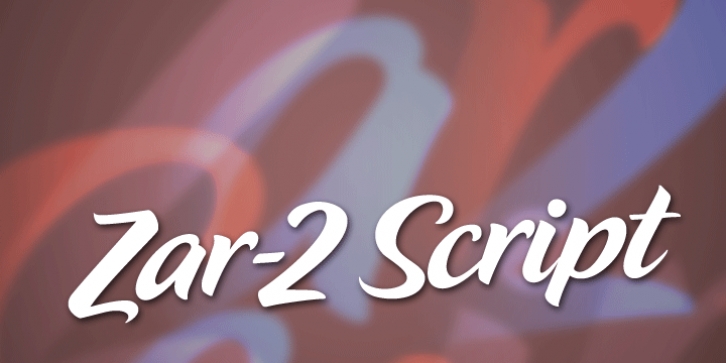 Zar2 Script font preview