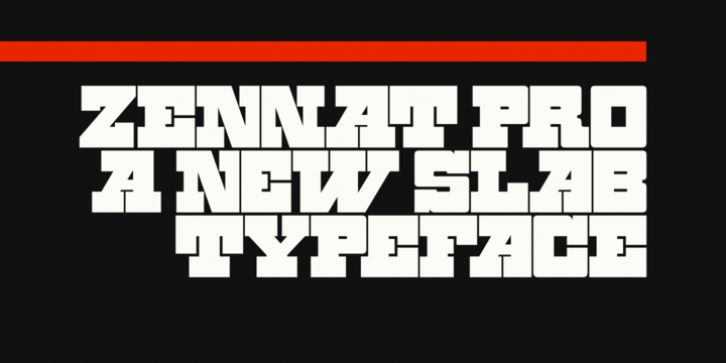 Zennat Pro font preview