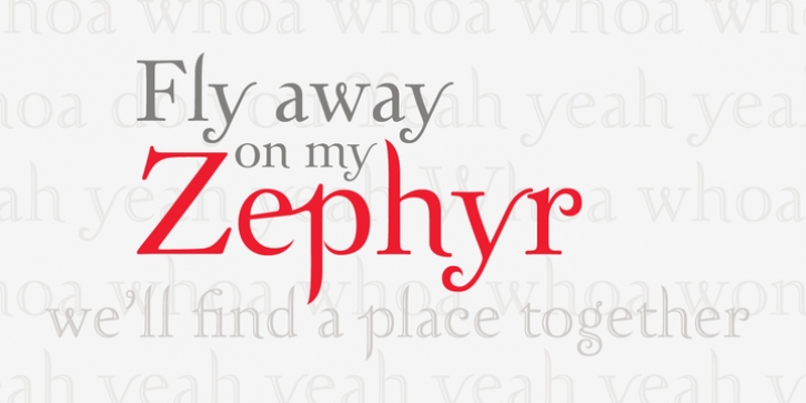 Zephyr font preview