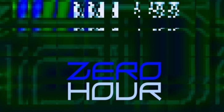 Zero Hour font preview