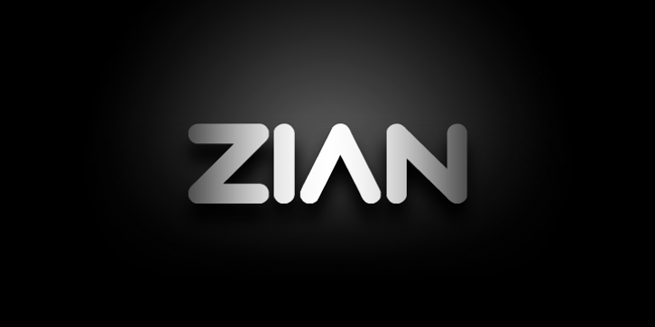 Zian font preview