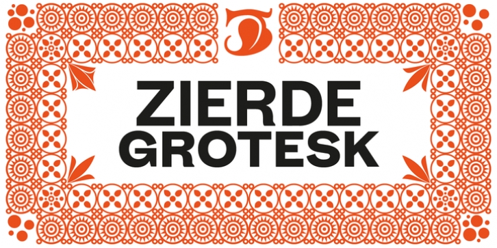 Zierde Grotesk font preview