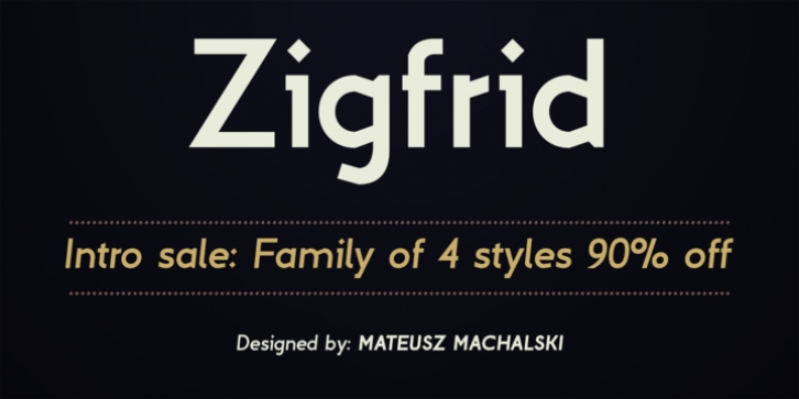 Zigfrid font preview