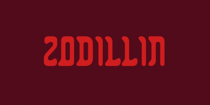 Zodillin font preview