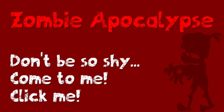 Zombie Apocalypse font preview