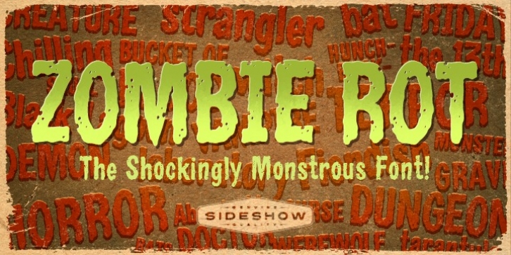 Zombie Rot font preview