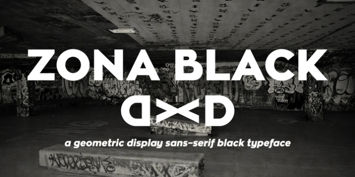 Zona Black font preview