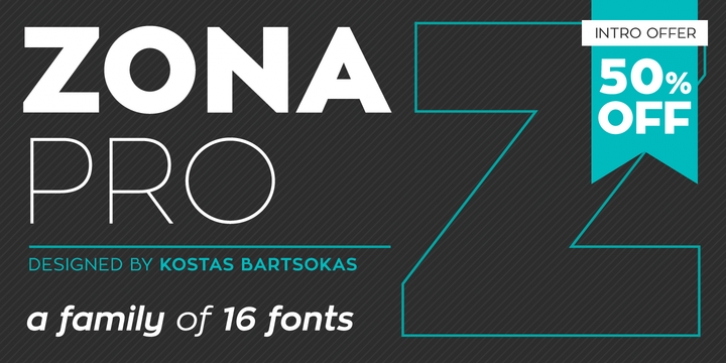 Zona Pro font preview