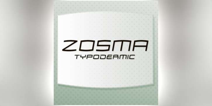 Zosma font preview