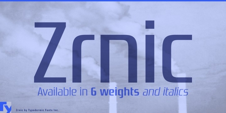 Zrnic font preview